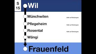 FWB Ansagen  S15 Wil – Frauenfeld [upl. by Lal]