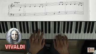 Vivaldi La Primavera  Per Pianoforte Facilissimo  Spartito Tutorial [upl. by Amado]