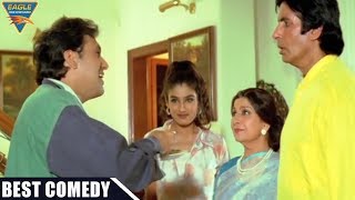 Comedy Scene  Raveena Wants Amitabh Bachchan To Get Married Funny Comedy Scene  Hindi Comedy Mov [upl. by Loris]