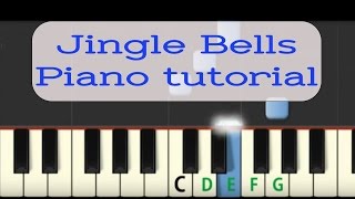 Easy Piano Tutorial Jingle Bells with free sheet music [upl. by Okiek382]