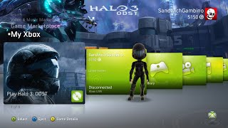 Halo 3 ODST Prepare to Drop Premium Theme  Xbox 360 NXE Dashboard 2009 [upl. by Itsrik439]