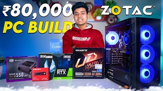 Rs 80000 Gaming amp Editing PC Build  Intel i512400F  RTX 3050 [upl. by Anaul]