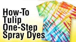 Howto Tie Dye using Tulip OneStep Spray Dye [upl. by Dorcus]