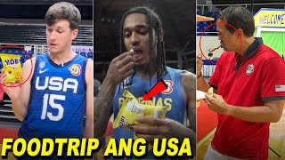 Team USA nagustuhan ang Pinoy foods  Austin Reaves at Jordan Clarkson ginawang trending ang Moby [upl. by Iralav477]