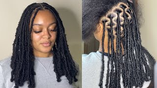 New Method  How to get flat faux locs  soft locs  Tips for beginners [upl. by Nitaj]