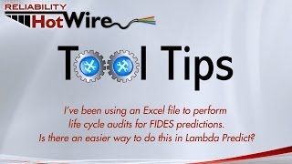 Software Tool Tip Performing Life Cycle Audits for FIDES Predictions [upl. by Naget]