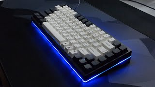 KBD75 v2 with Glorious Pandas Trybosis 3204 Filmed [upl. by Nuhsed]