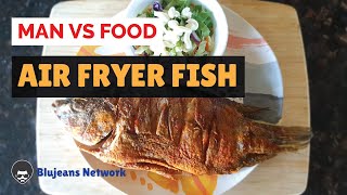 Air Fryer Fish  Man Vs Food [upl. by Merilyn]