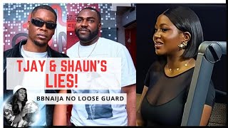 SHAUN HANDI amp TJAYS SHOCKING MEDIA ROUNDS BBNAIJA NO LOOSE GUARD BBNAIJA SEASON 9  GLORY ELIJAH [upl. by Quickel]