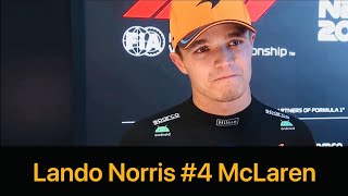 F1 2023 Brazil GP Lando Norris Post Race Interview [upl. by Aihtennek]