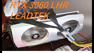 Minerando com a RTX 3060 LHR Hurricane da Leadtek [upl. by Acsot602]