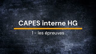 Webinaire CAPES int HG  1 Les épreuvesmp4 [upl. by Dianne]