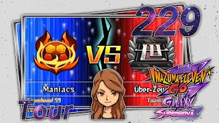 Inazuma Eleven GO Galaxy Supernova »Tour« Part 229 Maniacs vs ÜberZeus Rang S [upl. by Bean566]