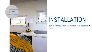 Installing a Eurovision Window in a StyroMAX panel [upl. by Ahtar]