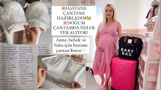 HASTANE ÇANTAMI HAZIRLADIM  DOĞUM ÇANTAMDA NELER VAR  HASTANE ÇANTASI LİSTESİ  BEBEĞİMİN ODASI [upl. by Lunsford869]