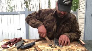 WC knife Woodsman classic VS LB custom knives Field master part4 [upl. by Bron]