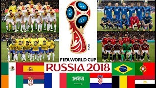 Tutte le 23 SQUADRE Qualificate ai MONDIALI di CALCIO RUSSIA 2018 [upl. by Trstram]