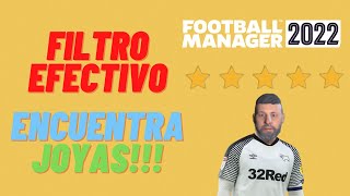 FILTRO MUY EFECTIVO PARA ENCONTRAR JÓVENES PROMESAS  FOOTBALL MANAGER 2022  FM22 [upl. by Wilow]