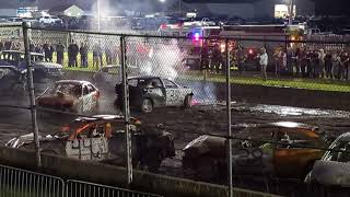 2023 Wayne County Fair Demo Derby night 2 [upl. by Anelam]