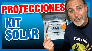 Kit solar para casa  Instalar y Protecciones [upl. by Lillis692]