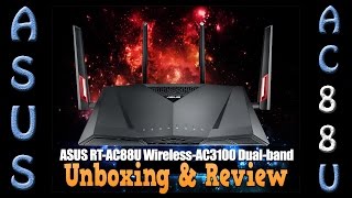 Asus AC88U AC3100 Unboxing and Detailed Router Review [upl. by Enerual]