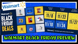 Walmart Black Friday Preview  2 Events  Sneak Peak  Black Friday Deals  Walmart 2023 [upl. by Nivart]