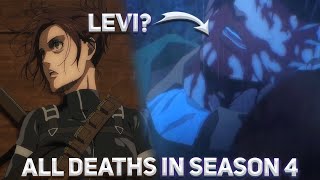 ALL Deaths in Attack on Titan Season 4 [upl. by Archibold]