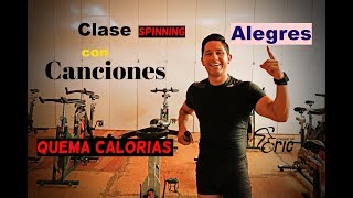 Clase Completa de Spinning VelocidadFuerza Quema Calorías [upl. by Lucie]