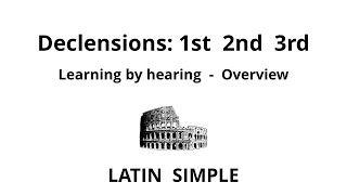 Latin Declensions Overview about the First Second and Third Declension [upl. by Dekow]