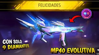 COMO SACAR CON SOLO 9 DIAMANTES LA MP40 EVOLUTIVA EN FREE FIRE EN LA NUEVA RULETA MAGICA [upl. by Laktasic127]