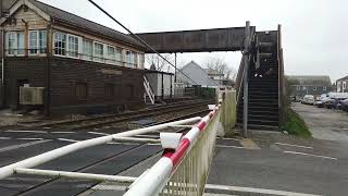 Camborne Roskear Junction Level Crossing in Cornwall 05042024 [upl. by Nonregla580]