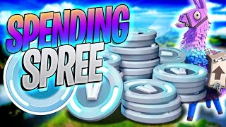 SPENDING 75000 VBUCKS in Fortnite Spending Spree 39 [upl. by Shishko826]