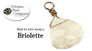 How to Wire Wrap a Briolette [upl. by Llerdnad]