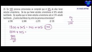 Prueba diagnóstica MINEDUC graduandos Ejemplos resueltos de matemática parte 5 [upl. by Aral]