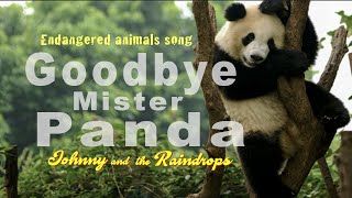 Goodbye Mister Panda  Johnny amp the Raindrops  Endangered animals song [upl. by Imelda]