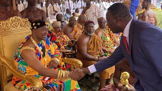 LEGON PRESEC WELCOMES OSEADEEYO KWASI AKUFFO III  OKUAPEHENE ON THEIR 85TH ANNIVERSARY [upl. by Ahsert]