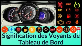 La signification des voyants de tableau de bord des voiture [upl. by Elyrad405]