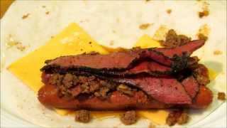 Oki Dog  Chili Dog  Chili Cheese Dog  Hot Dog Burrito [upl. by Mack]