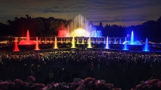 Longwood Gardens Kennett Square Pennsylvania USA  Crystal Fountains [upl. by Wun]