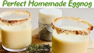 How To Make Classic Holiday Eggnog  Easy Homemade Eggnog Recipe [upl. by Chu]