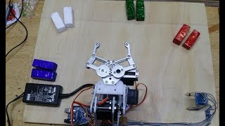 Arduino based robot arm color sortingmetal amp nonmetal sorting [upl. by Berny]