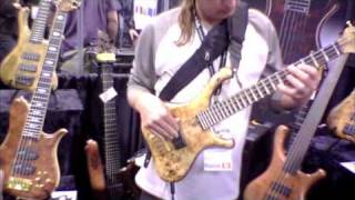 Doug Johns  Marleaux BassGuitars NAMM booth 2011 [upl. by Lahpos]