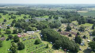 Tractor Fest From above Newby Hall [upl. by Olotrab]