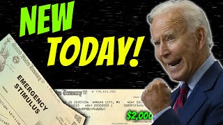 TODAY 2000 Stimulus Check Update  Biden ANNOUNCEMENT  Retroactive Payments  Jan 22 [upl. by Dollie]