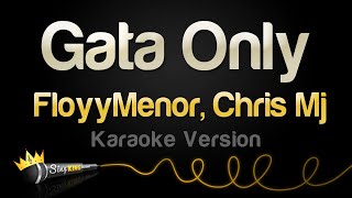 FloyyMenor Chris Mj  Gata Only Karaoke Version [upl. by Georges158]