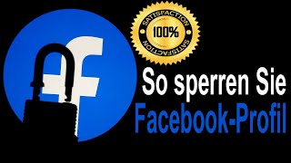 Wie kann ich ein FacebookProfil offiziell sperren [upl. by Randie806]