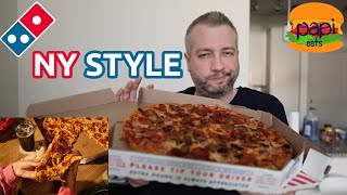 Dominos New York Style Pizza Review [upl. by Pagas832]