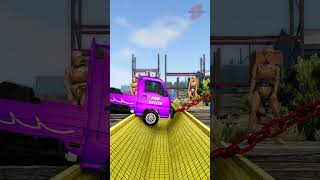 Truck Tow Lorry vs Gutter shorts beamng beamngdrive beamngcrashes trucksvs beamdrive [upl. by Alcott]