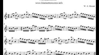 Mozart Andantino  Play Clarinet [upl. by Kerad]