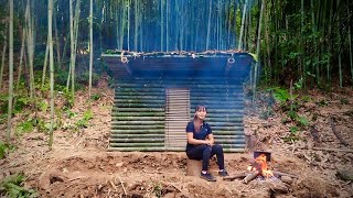 FULL VIDEO How to build bamboo houses build survival shelters wild forest beauty [upl. by Zsa Zsa]